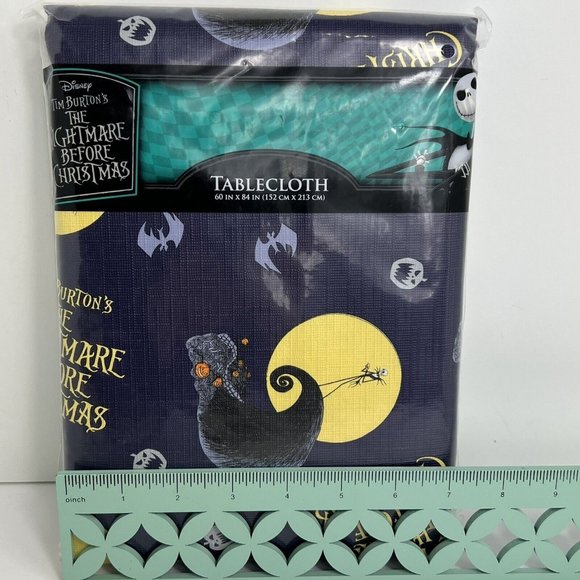 Disney Nightmare Before Christmas Tablecloth 60"X84" Jack Skellington Pumpkins - Picture 9 of 12